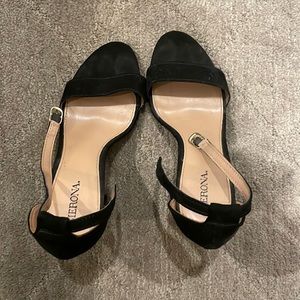 Black block heels